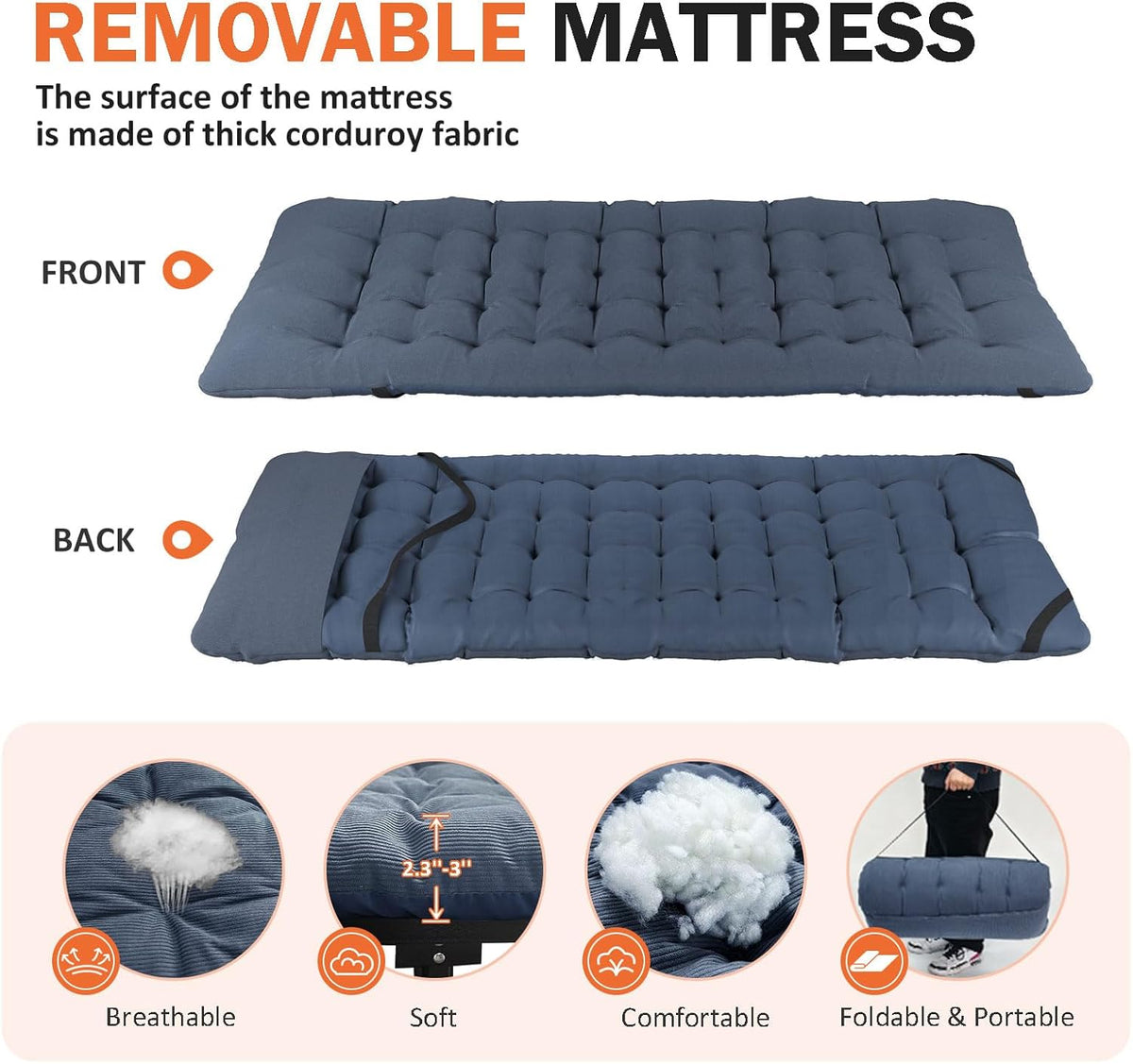 ATORPOK Folding Camping Cot with Portable Cushion B0DPF8Y8D9 image 5