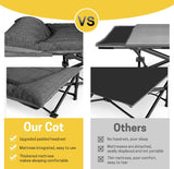 ATORPOK Folding Camping Cot with Cushion and Pillow B09YD21188 image 3