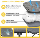 ATORPOK Folding Camping Cot with Cushion and Pillow B09YD21188 image 4
