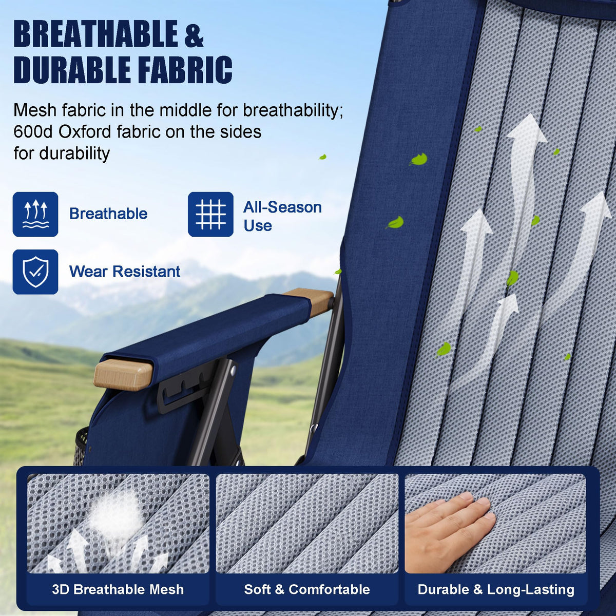 ATORPOK High Back Reclining Camping Chair B0GYVYVYK5 image 5
