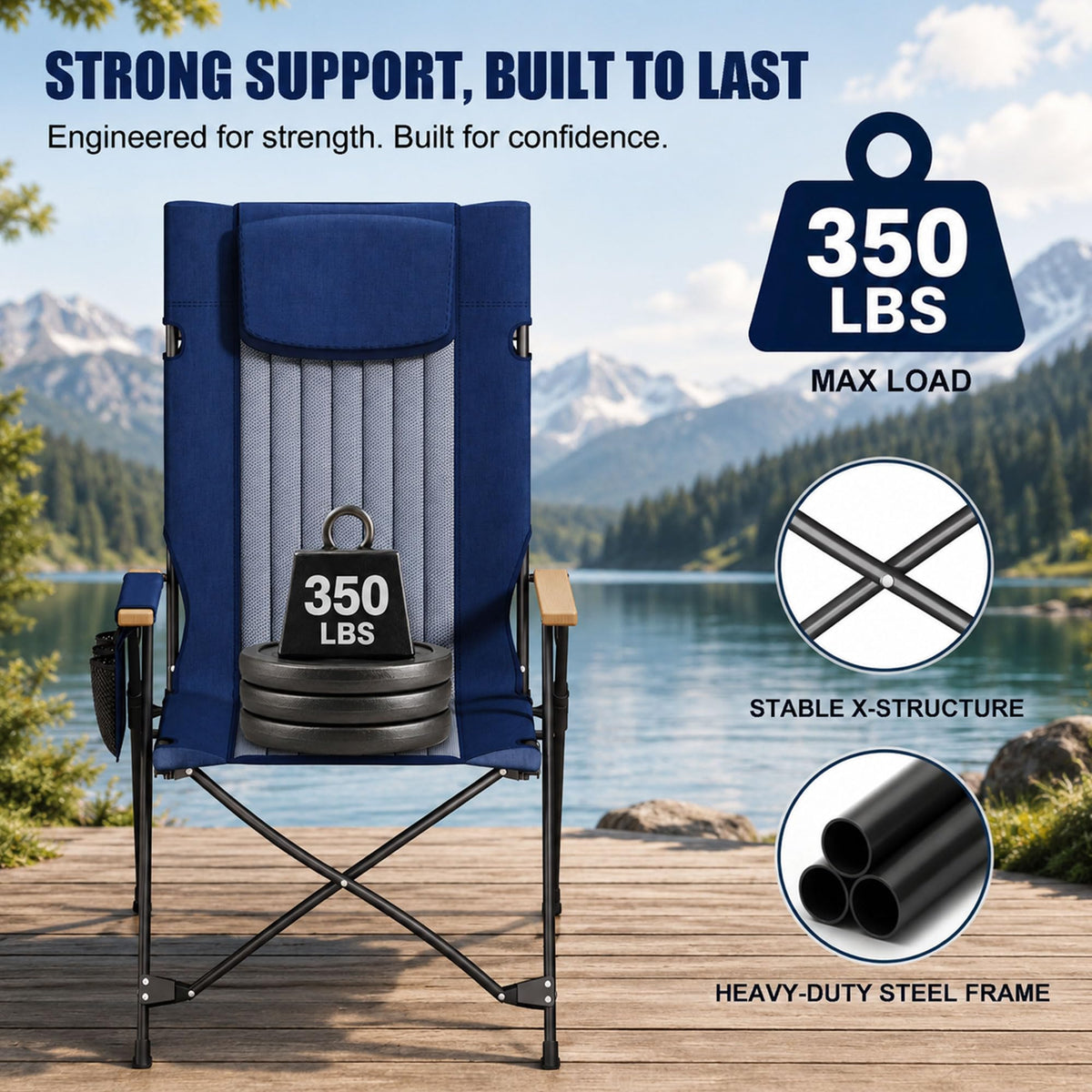 ATORPOK High Back Reclining Camping Chair B0GYVYVYK5 image 8