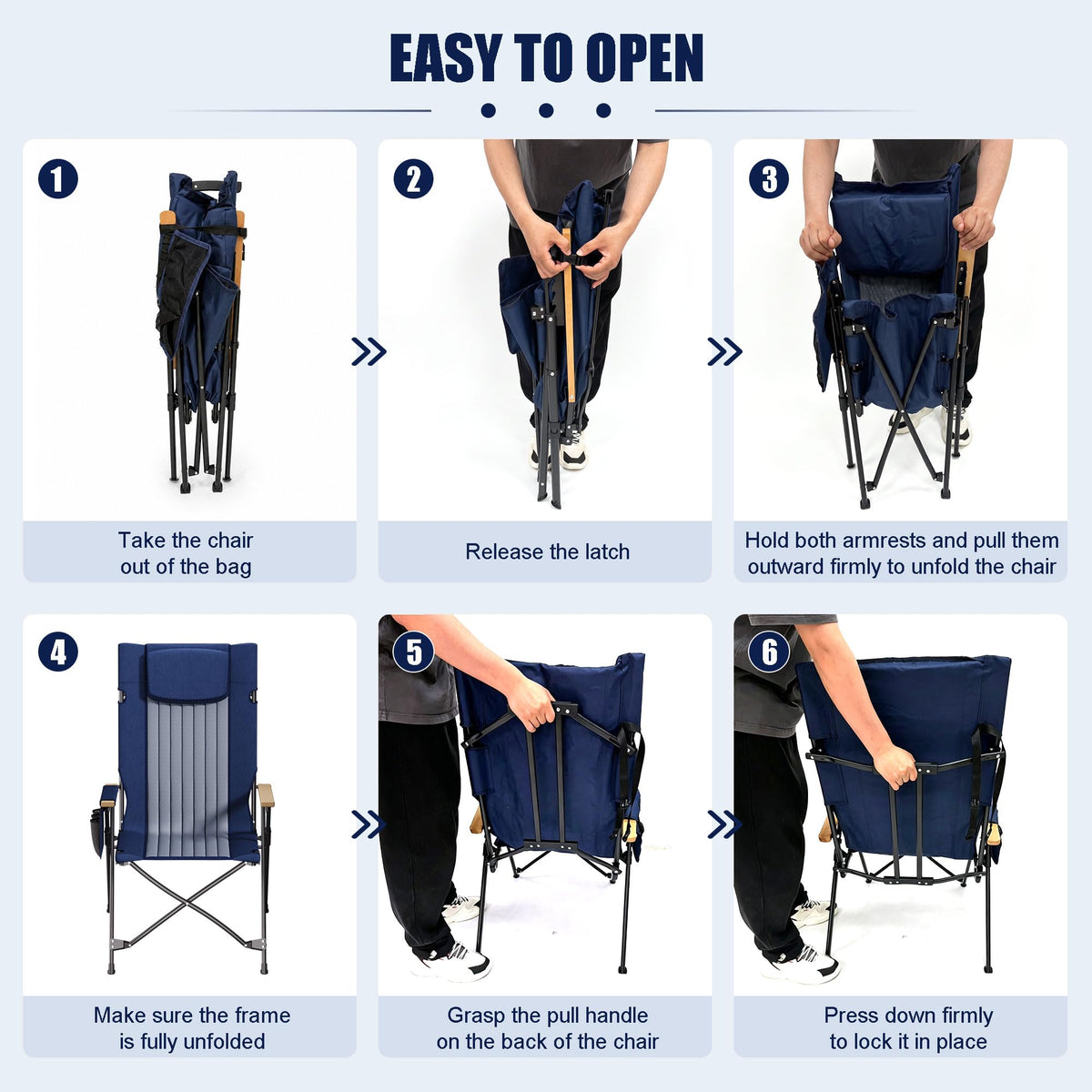 ATORPOK High Back Reclining Camping Chair B0GYVYVYK5 image 9