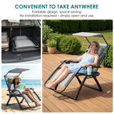 ATORPOK Padded Zero Gravity Chair with Canopy B0FH6TFZQN image 7