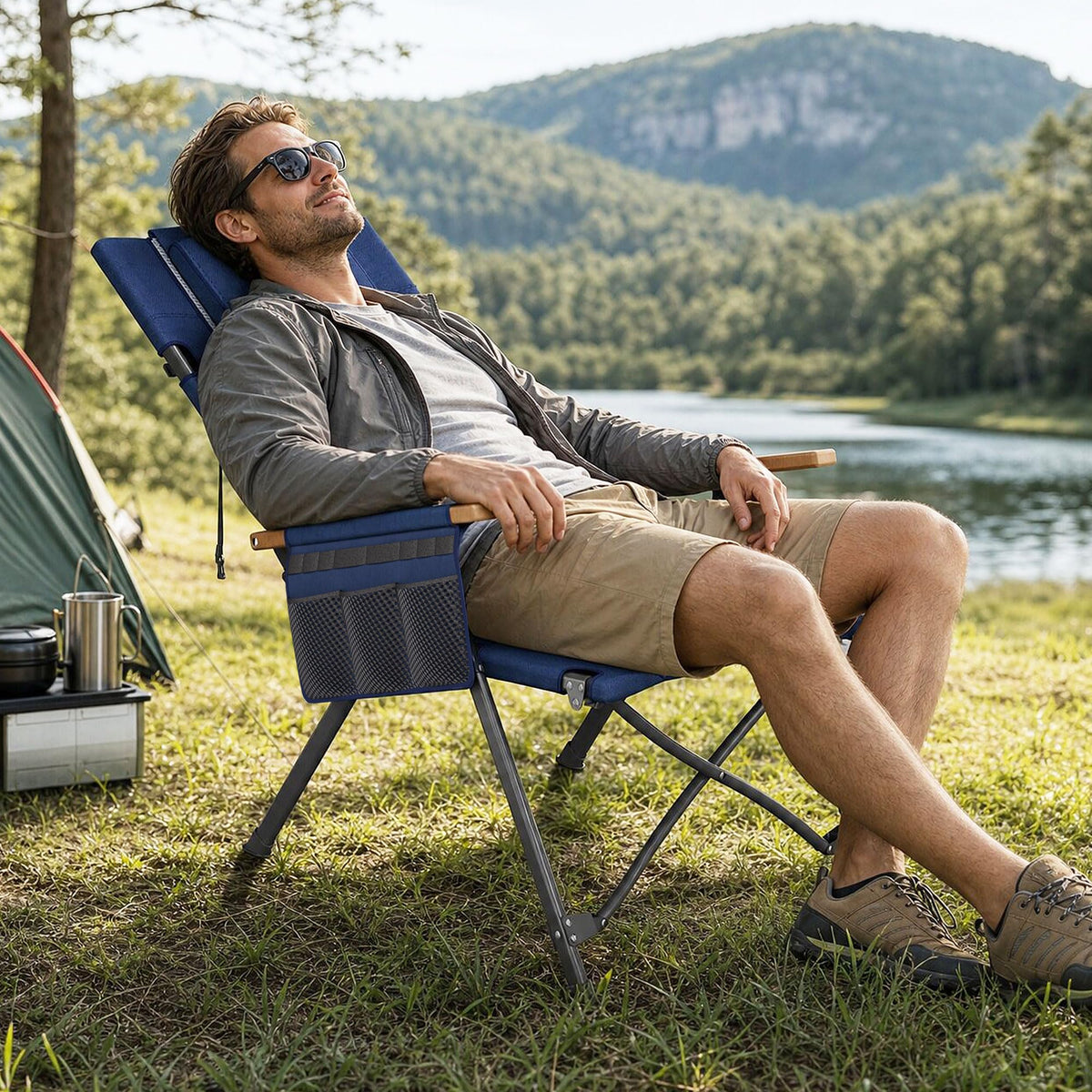 ATORPOK High Back Reclining Camping Chair B0GYVYVYK5 image 2